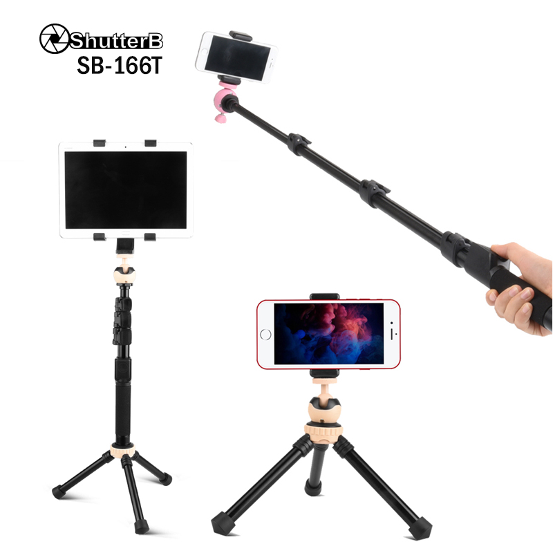 Shutter B Mini Tripod & Selfie Stick SB-166T (109ซม)